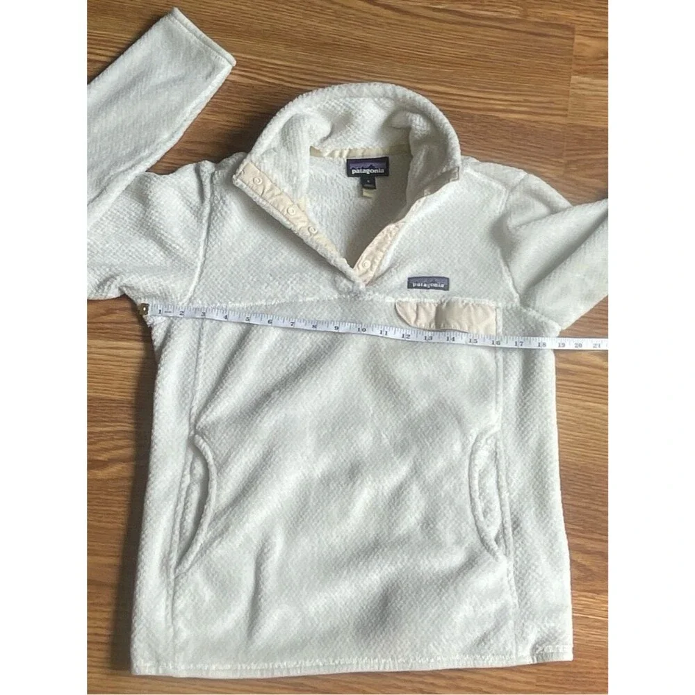 Patagonia Re-Tool Snap-T Pullover Women’s Small Cream Fleece Jacket - Picture 6 of 12